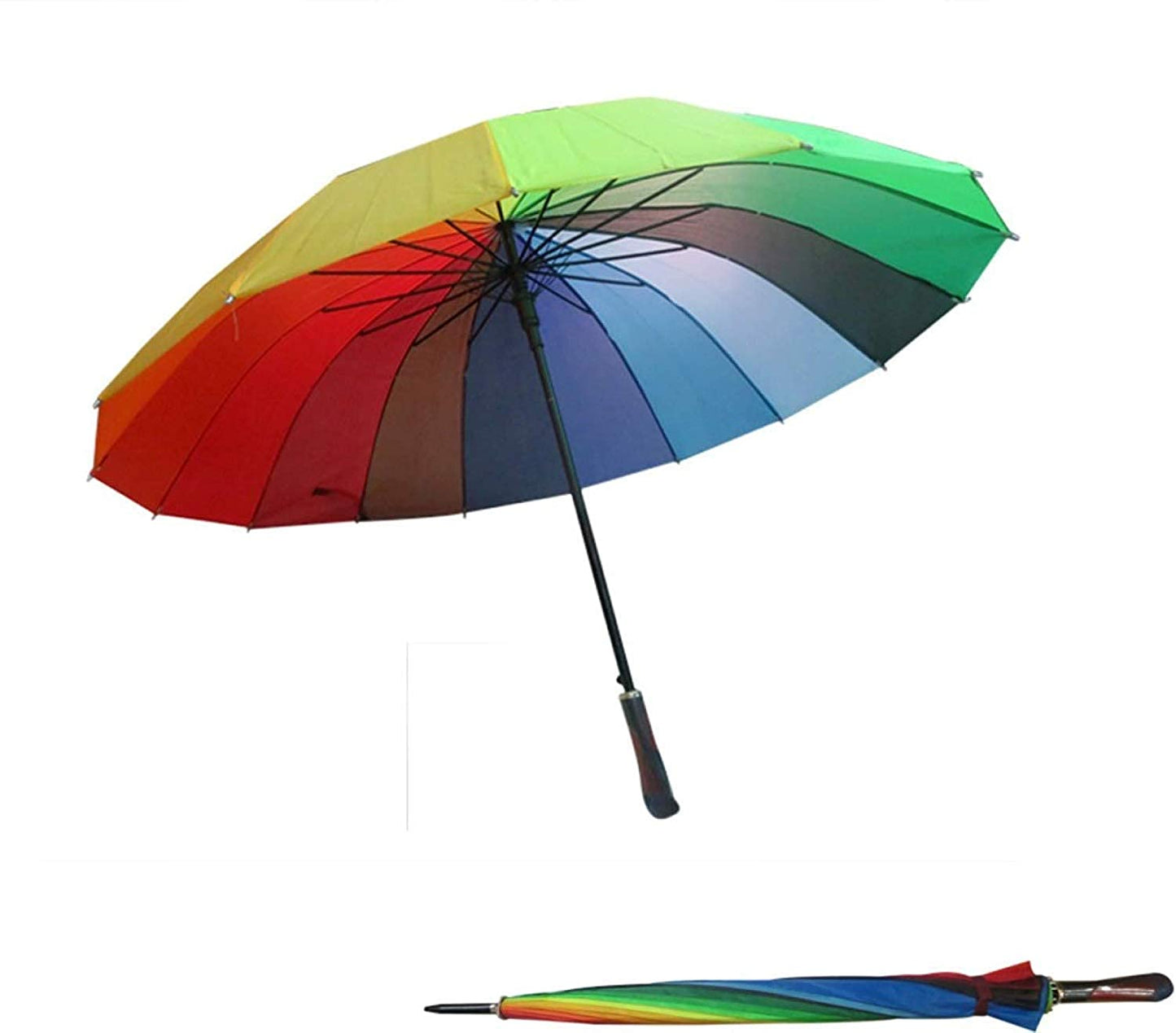 Rainbow Umbrella for Women,Men & Kids Big Size Umbrella Light Weight Multicolour For Rain & Photography Colorful Umbrellas for Rain & Sun Protection