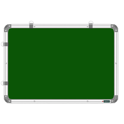Double Sided (1.5x2Feet) White Board and Chalk Board, Both Side Writing Boards, one Side White Marker and Reverse Side Chalk Board Surface 2x1.5 feet
