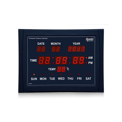 Ajanta Wall Clock – Digital Clock – Calendar Clock For Office Use