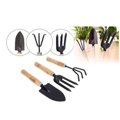 3Pcs Durable Gardening Hand Tool Kit for Home Gardening, Hand Cultivator, Big Trowel, Garden Fork Set.