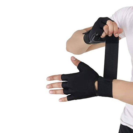 Gym Gloves For Men & Women, Pro-Elite Gloves For Gym Workout & Cycling Gloves , Neoprene Gym Gloves With Wrist Support & Non-Slip Gym Hand Grip,1 Pair