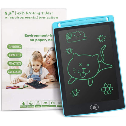 LCD Writing Pad Tablet 8.5 Inch Digital Slate for Kids Learning Educational Toys Painting Smart Drawing Board Portable, (Assorted Color)
