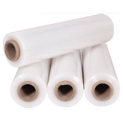 Clear (Pack of 4) Hand Stretch Plastic Packing Film 6 Inch, Heavy Duty, Stretch Film For Box Packing (6Inch) Pack of 4 Roll