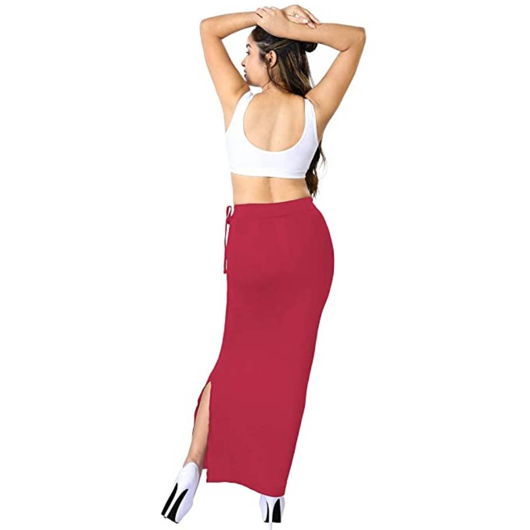 Microfiber Saree Shapewear Petticoat for Women, Cotton Blended Shape Wear Dress for Saree