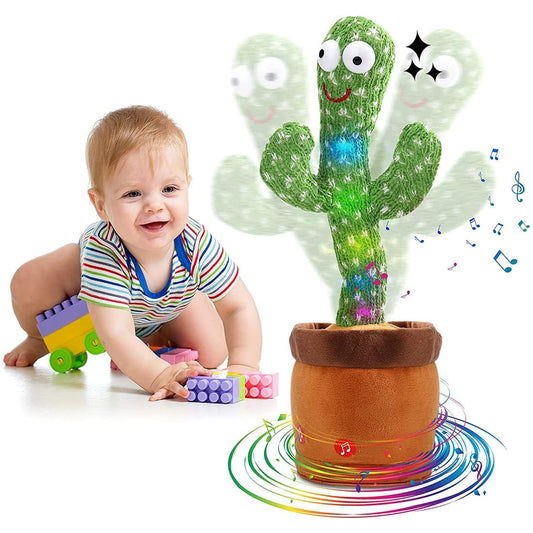 Talking Cactus Baby Toys for Kids, Dancing Cactus Toys Can Sing Wriggle & Singing Recording Repeat What You Say Funny Education Toys for Children