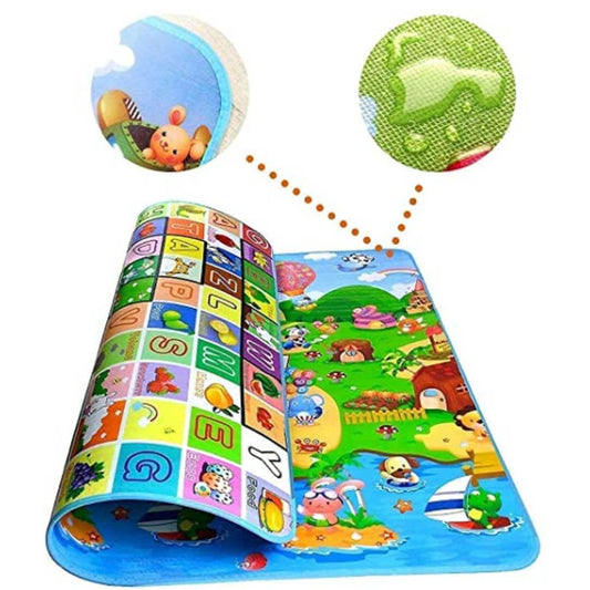 Double Sided Water Proof Baby Play Mat, Play mats for Kids Large Size, Baby Carpet, Play mat Crawling Baby Extra Large Biggest Size - 6 Feet X 4 Feet