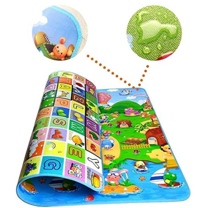 Double Sided Water Proof Baby Play Mat, Play mats for Kids Large Size, Baby Carpet, Play mat Crawling Baby Extra Large Biggest Size - 6 Feet X 4 Feet
