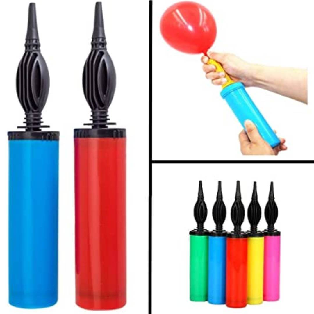 Air Balloon Pumps Pack of 2 for Foil Balloons and Inflatable Toys Party Accessory Manual Pump (Balloon Pump set of 2)