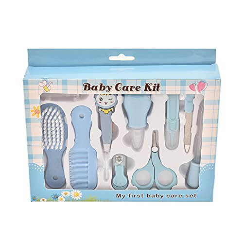 Plastic Portable Baby Care Manicure Kit Nursery Kids Healthcare and Grooming Set Manicure and Pedicure Accessories for New Born Babies Toddler Kids