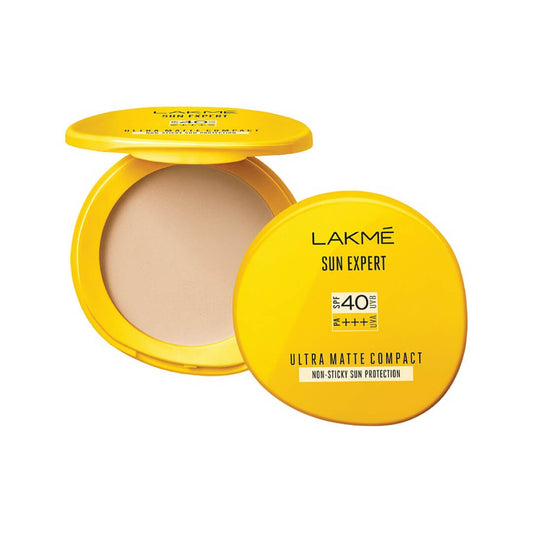 Lakme Sun Expert Ultra Matte Spf 40 Pa+++ Compact, Non Greasy Non Sticky, For Indian Skin, Gives Even-Tone Complexion, 7 gm