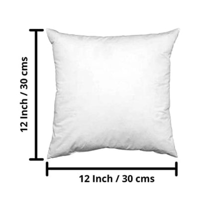 Square Microfibre Filled Cushion Filler 12"x12"-Pack of 2 (White)