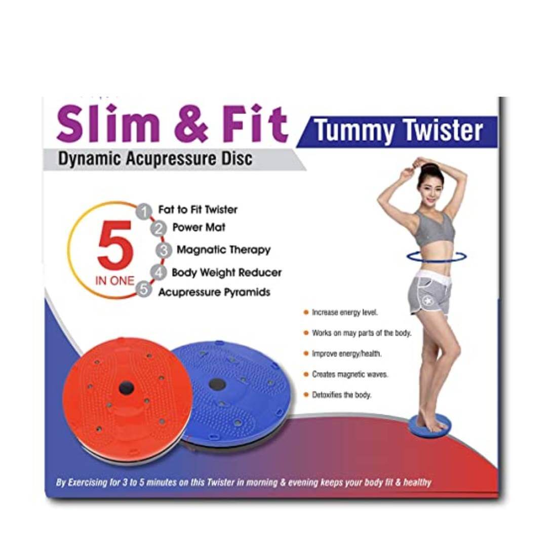 Tummy Twister Abdominal ABS Exerciser Body Toner-Fat Buster Oblique Workout Perfect Waist Trimmer Home Gym Equipment for Men and Women