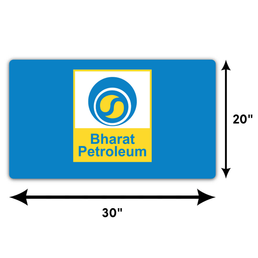 Bharat Petroleum Promotional Flag, Petrol Pump Jhanda, Bharat Petroleum Banner, BPCL Outdoor Promotional Flag Blue (Pack of 1)