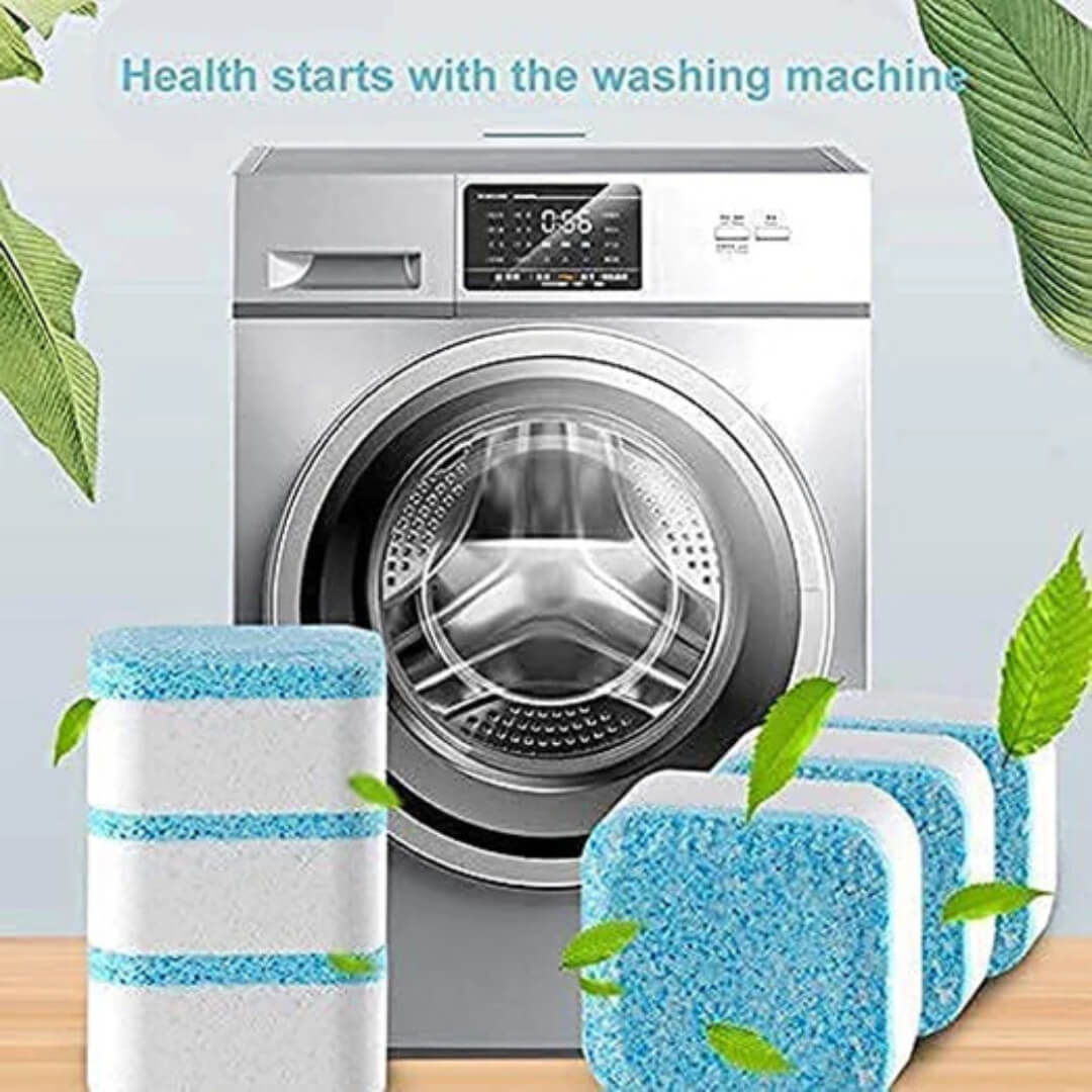 Washing Machine Cleaning Tablet Sutable For All Types, Descaling Powder Deep Cleaning Tablet For Tub Cleaning & Drum Stain Remover of Washing,(Pack Of 12)