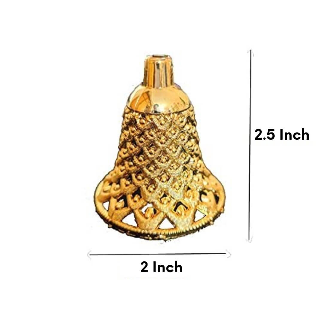 Decorative Golden Bell Strings/ladi/torans/Wall Hanging 3ft Toran for Home Decoration Items Crafts/Decoration/Festive Decor (6 Pcs) (2 Inch)