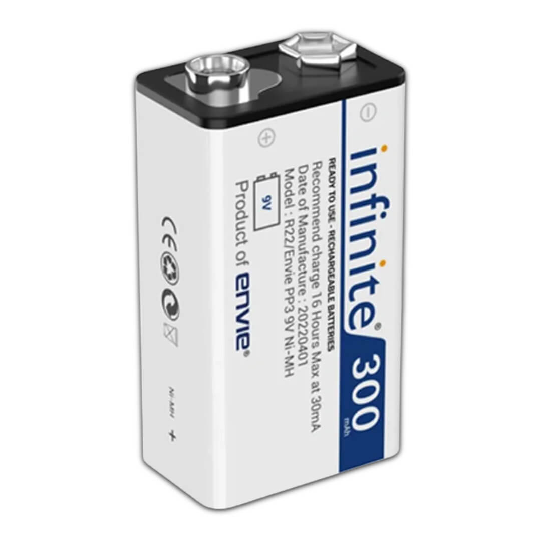 ENVIE Infinite 9V 300 mAh Li-ion Rechargeable Battery