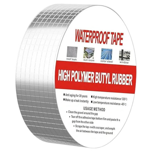 Heavy Duty Waterproof Tape For Multipurpose Leakage Repair Roof, Pipes Leakage Solution  Waterproof Adhesive Tape Sealing Butyl Rubber Tape(0.9MM)