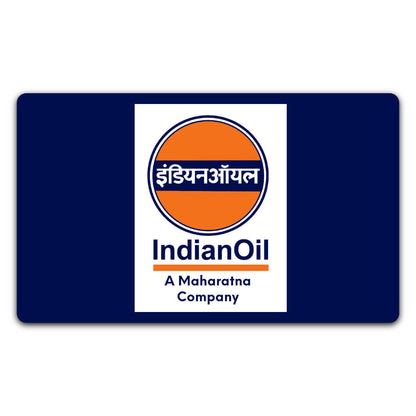 Indian Oil Promotional Flag, Petrol Pump Jhanda, Indian Oil Banner, IOCL Outdoor Promotional Flag Blue (Pack of 1)