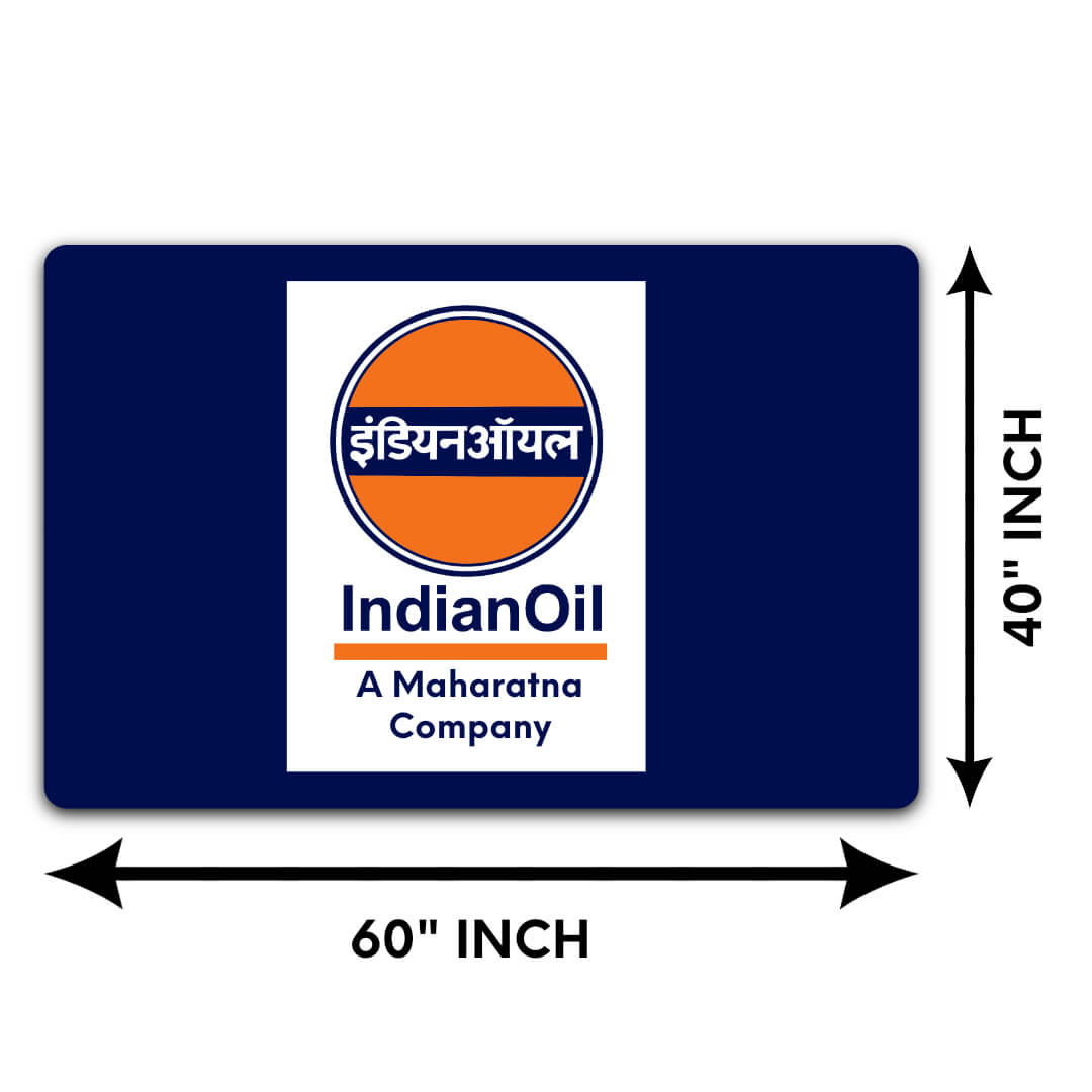 इंडियन ऑयल प्रमोशनल फ्लैग, पेट्रोल पंप झंडा, इंडियन ऑयल बैनर, आईओसीएल आउटडोर प्रमोशनल फ्लैग नीला (1 का पैक)