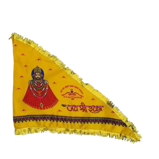 खाटू श्याम जी ध्वज/झंडा, जय श्री श्याम ध्वज जय श्री श्याम ध्वज/झंडा/ध्वज, मंदिर और घर के लिए (एकाधिक रंग और आकार)