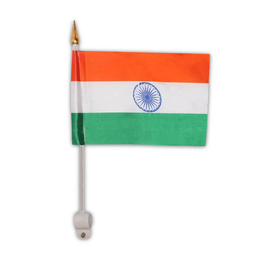 राष्ट्रीय ध्वज भारत, वाहन ध्वज तिरंगा ध्वज रॉड स्टिक के साथ बाइक/स्कूटर/स्कूटी/एक्टिवा के लिए भारतीय ध्वज, भारत का झंडा / भारत ध्वज स्वतंत्रता दिवस, गणतंत्र दिवस