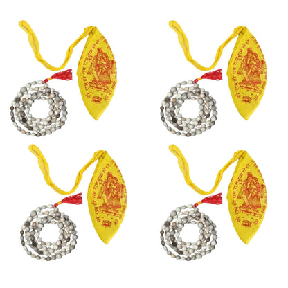 Original Rosary Vaijanti Mala 108 Beads (Length: 36 Inches, Beads: 108) with Cotton Gaumukhi Japa Bag