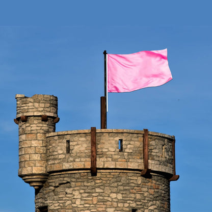 Plain Pink Flag For Sports Events, School, College Compitition, Decoration, Grand Opening, Rally, Indoor and Outdoor Games