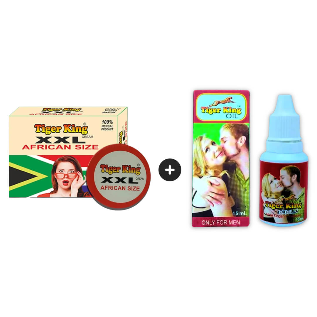 TigerKing XXL African Size Cream (30 ml) with TigerKing Oil (15 ml), Combo Offer