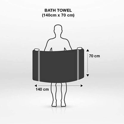 Bath Towel for Men/Women, Bathing Towel, Towels for Bath Large Size | 100% Cotton (1 Pcs). (Brown)