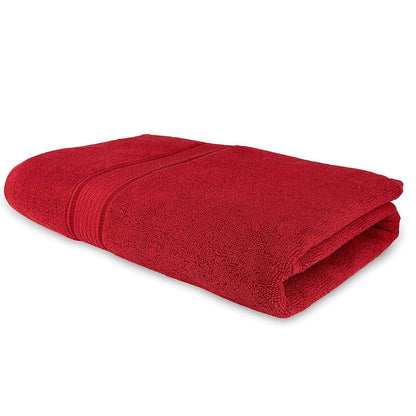 Bath Towel for Men/Women, Bathing Towel, Towels for Bath Large Size | 100% Cotton (1 Pcs). (Red)