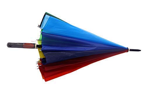 महिलाओं, पुरुषों और बच्चों के लिए इंद्रधनुष छाता बड़े आकार का छाता हल्के वजन का बहुरंगी बारिश और फोटोग्राफी के लिए बारिश और धूप से सुरक्षा के लिए रंगीन छाते