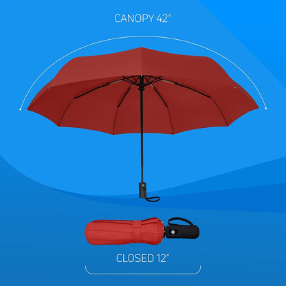 फ़ोल्ड करने योग्य छाता - बारिश के लिए छाता, पुरुषों, महिलाओं, बच्चों, लड़कियों, लड़कों के लिए फ़ोल्ड करने योग्य छाता - ऑटो खोलने और बंद करने के साथ 3 फ़ोल्ड करने योग्य