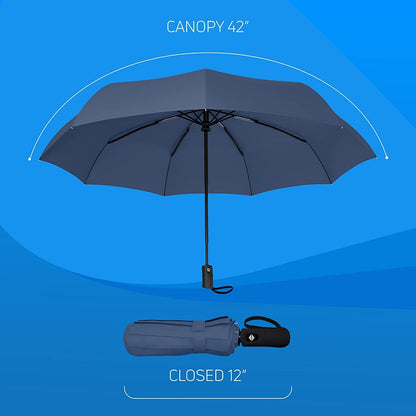 फ़ोल्ड करने योग्य छाता - बारिश के लिए छाता, पुरुषों, महिलाओं, बच्चों, लड़कियों, लड़कों के लिए फ़ोल्ड करने योग्य छाता - ऑटो खोलने और बंद करने के साथ 3 फ़ोल्ड करने योग्य