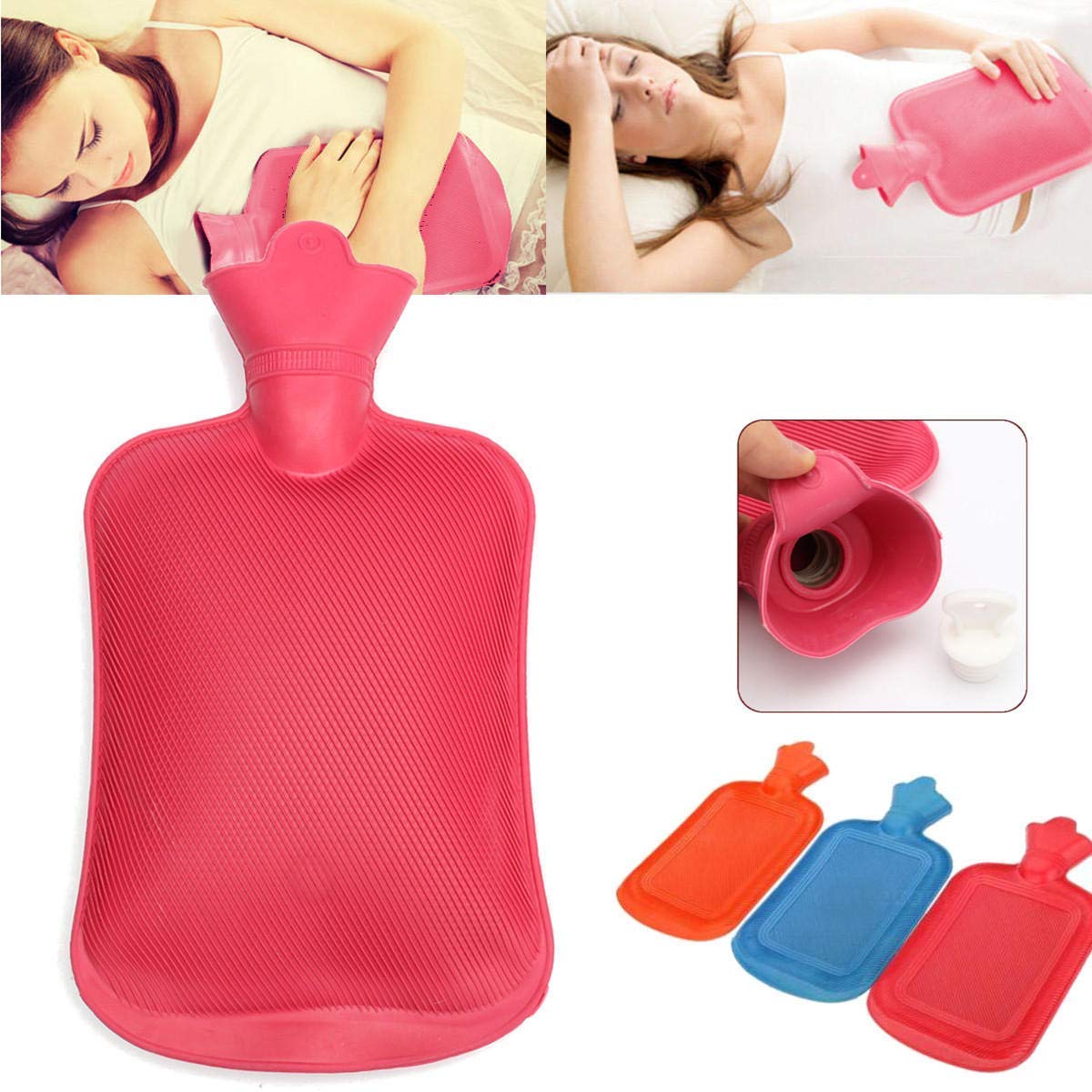 Hot Water Bag or Bottle | Ideal for Back Pain and Body Ache | Heating Pad for Pain Relief | 1Pcs. 2L