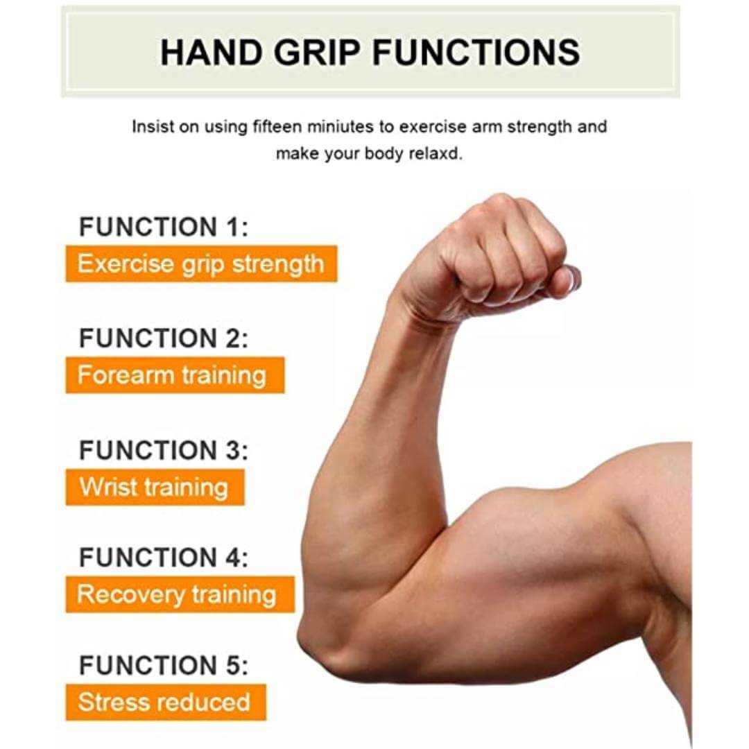 Sports Adjustable Hand Grip Strengthener (10kg - 40kg) Finger Excerciser, Hand Gripper For Men & Women