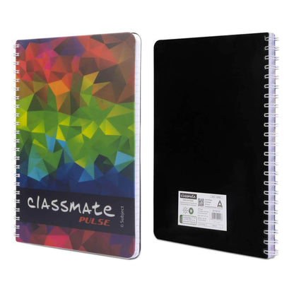 Classmate Soft Cover 6 Subject Spiral Binding Notebook, Single Line, 300 Pages
