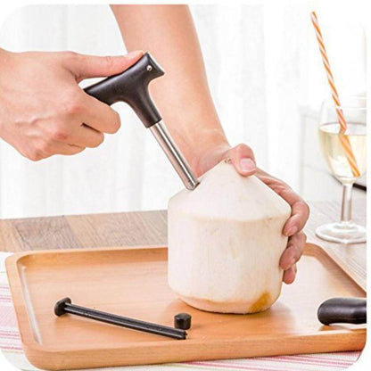 Coconut Opener Tool for Opening Coconut Water Tap Coconut Opening Tools -(Punch Tap)Knife Opener for Raw Coco Water Juice  Coconut Opener Makes Straw