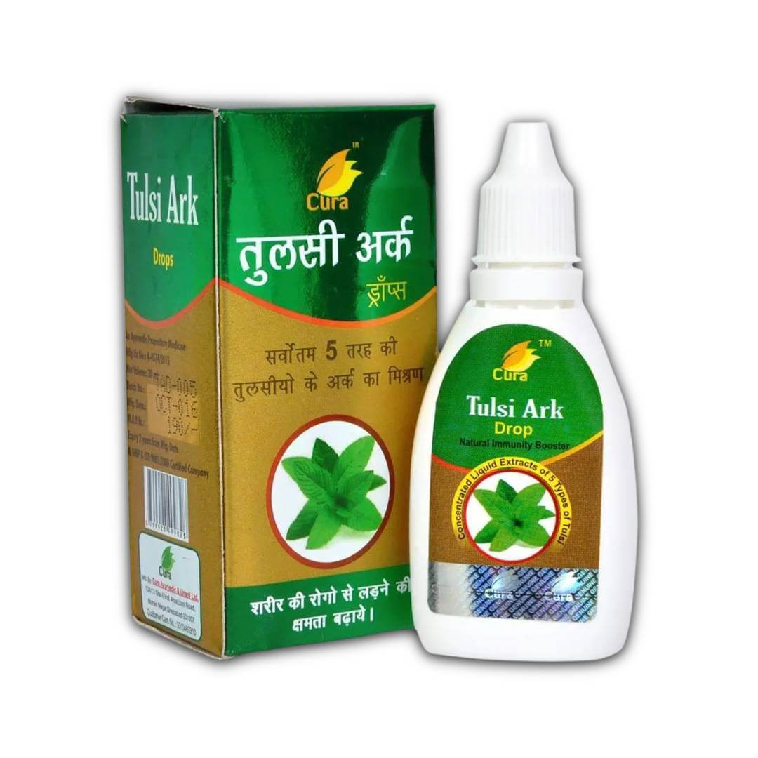 Cura Tulsi Ark Drops Extra Concentrated Extract Of 5 Rare Tulsi For Natural Immunity Booster (30 ML)