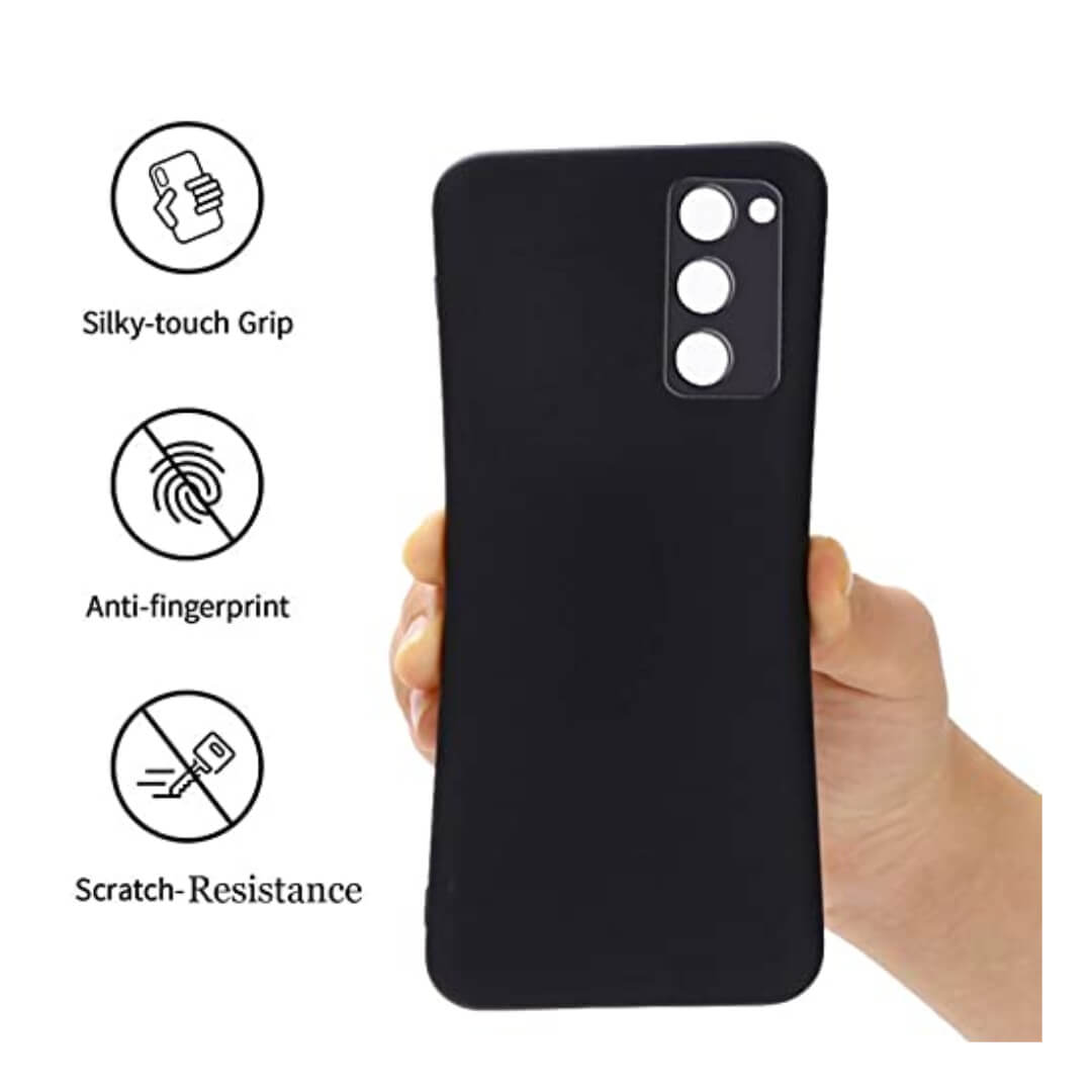 Premium Black Soft Silicon Back Cover For All Types of Mobiles Phone 01 Pcs.