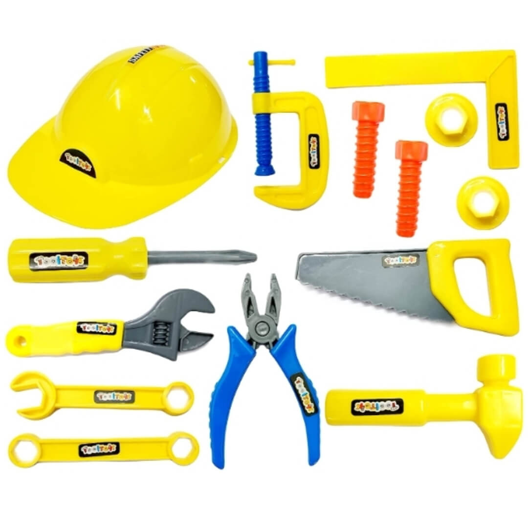 Mechanics Helmet Tools Kit Toys for Kids | Role Play Engineer Workshop Tool Set For Kids