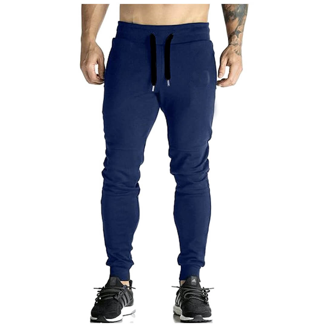 Men's Slim Fit Track Pants for Cardio, Gym and Daily Wear, Mens Lower For Daily Use (Grey/Black/Blue)