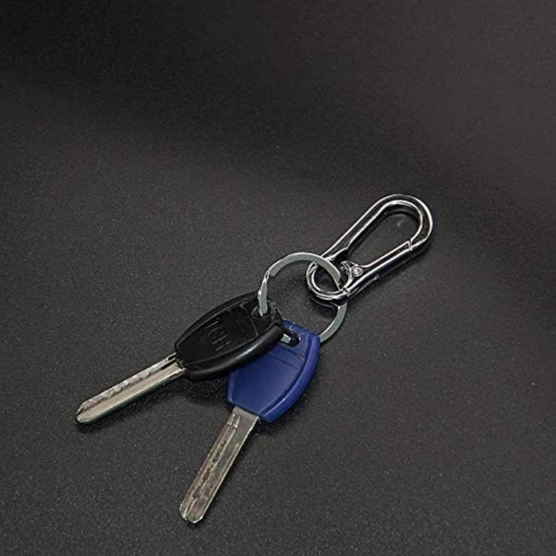 Metal Keychain Clip with Key Ring Keychain Lanyard Snap Hook for Bike Car Keys , Dog Tags and Key Chain