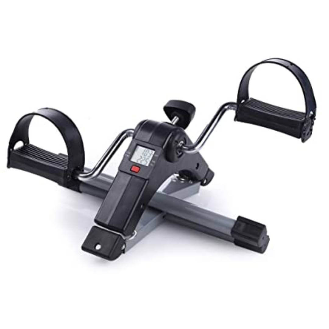 Pedal Exerciser Cycle Bike for Home Gym LCD Counter Foldable Exercise Bike Indoor Fitness Resistance Home Use Mini Bike