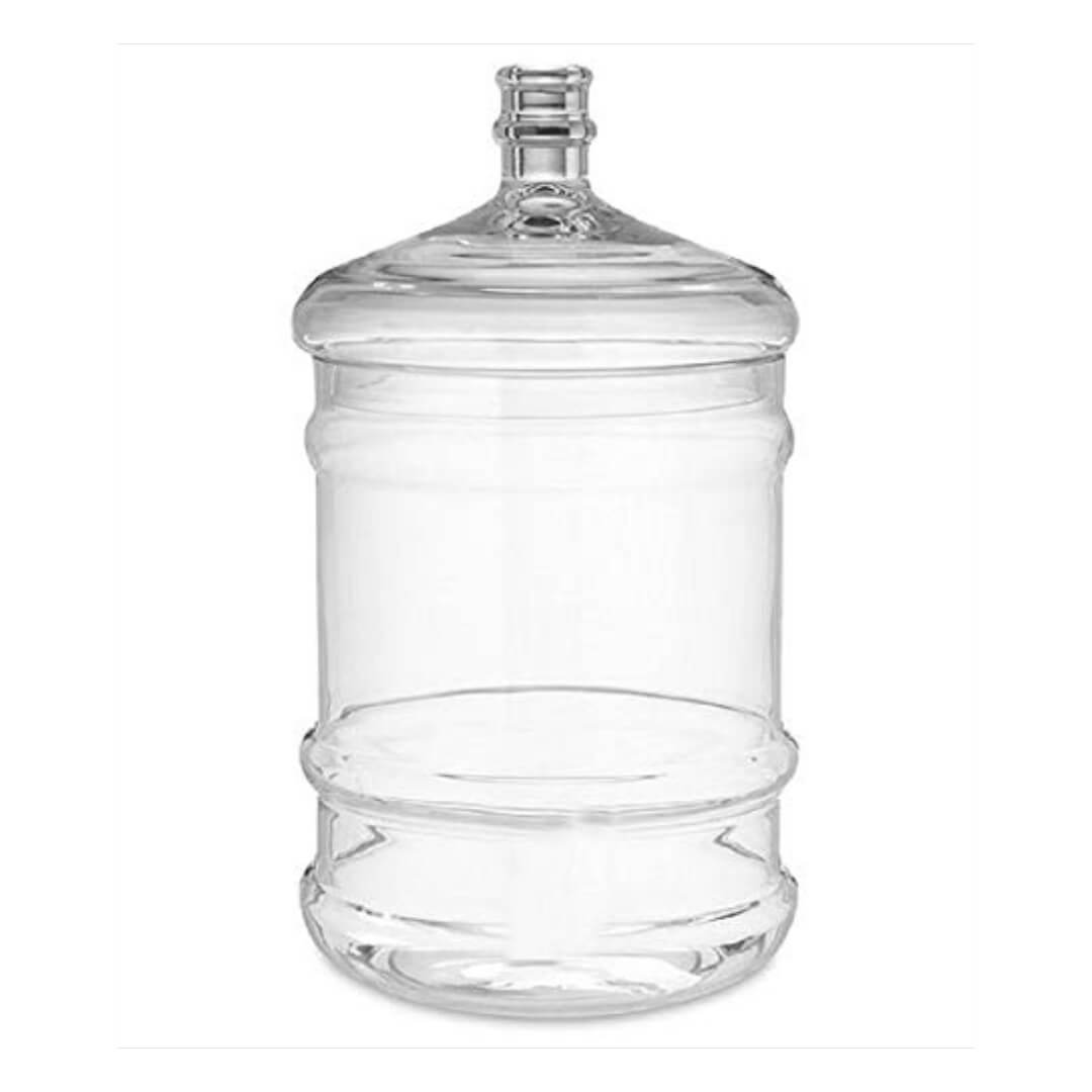 Plastic Water Bottles for Office Use | Gallon Water Can (20 Liters) (BPA-Free, Unbreakable, Freezer Safe) (Transparent) 1 Pcs