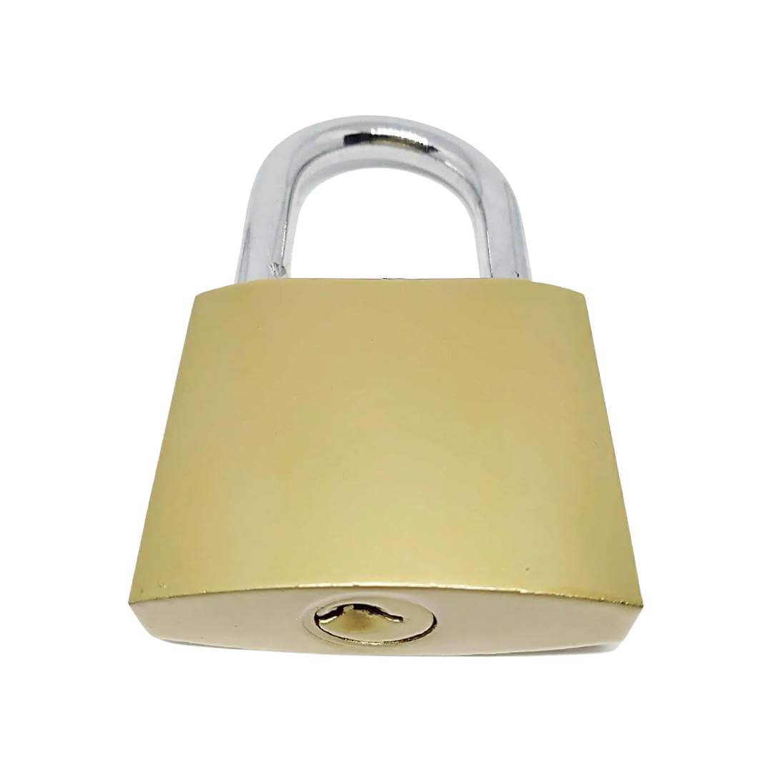 Premium Hard Stainless Steel Imported Brass Padlock, Mini Lock , Pressing Lock 38 mm , Locks with 2 keys for Seat Cover Luggage Bag Travelling Locks