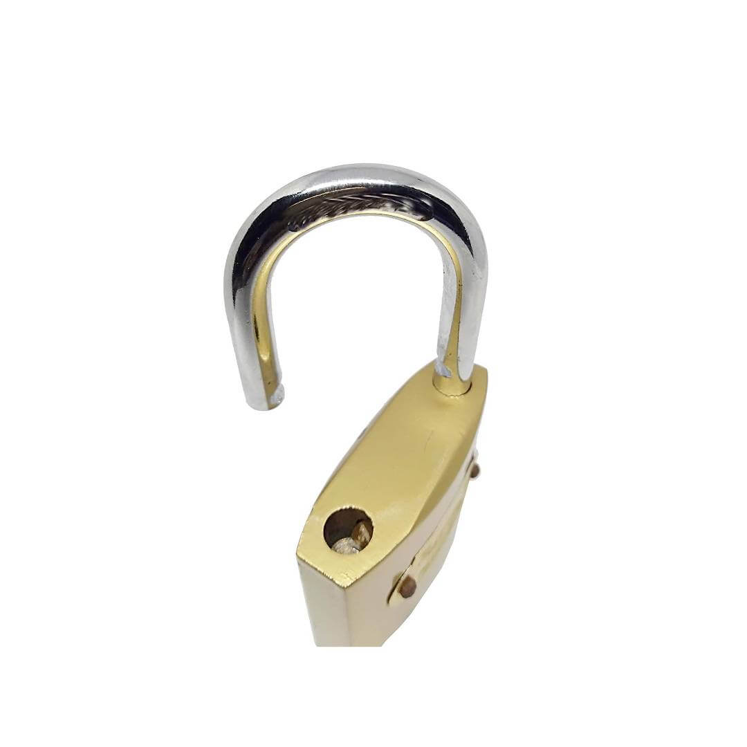 Premium Hard Stainless Steel Imported Brass Padlock, Mini Lock , Pressing Lock 63 mm,Locks with 3 keys for Home Door Room House Bag Travelling Locks