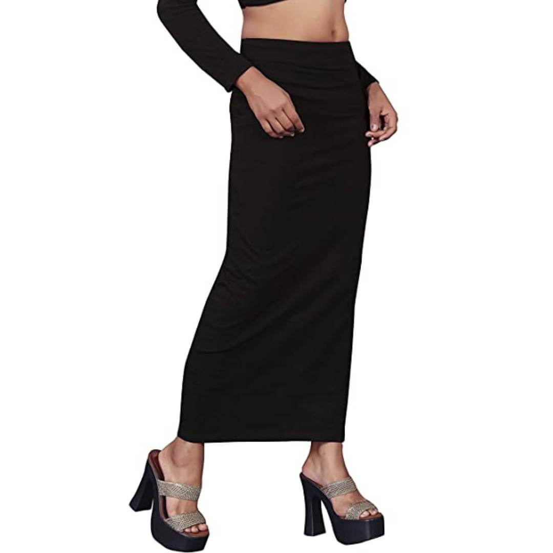 Microfiber Saree Shapewear Petticoat for Women, Cotton Blended Shape Wear Dress for Saree