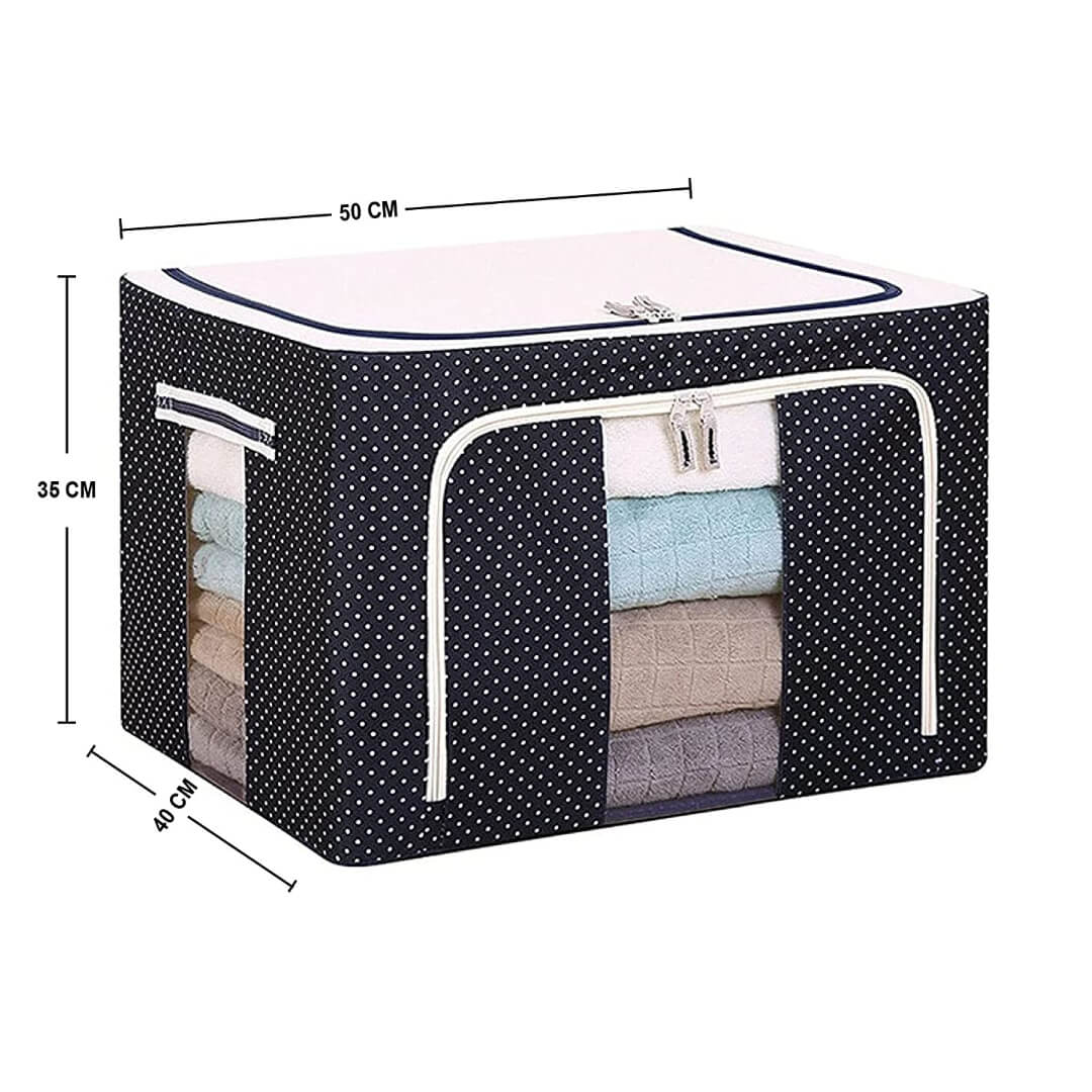 Wardrobe Organizer for Clothes, Cloths Storage Box, Foldable Storage Organizer Box for Pants, Shirts, Saree, Suits, Blankets, Towels and other Cloths