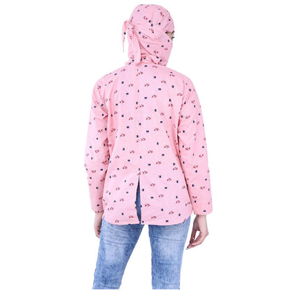 Women's Cotton Floral Printed Summer Coat with Cap, Sun Protection Summer Coat, Pollution, Sunburn, Tanning, Ideal for Driving