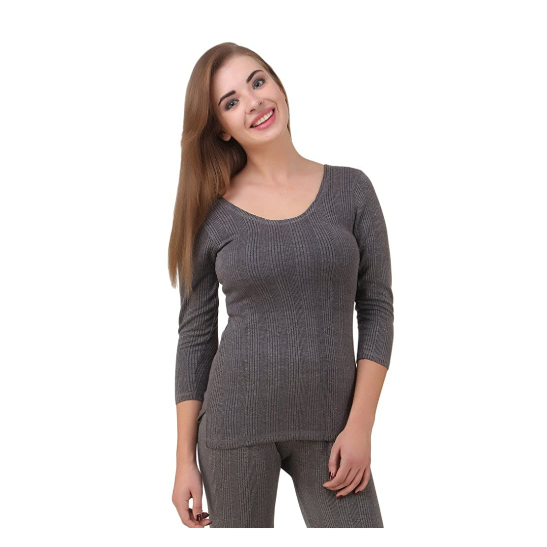 Women's Cotton Quilted Thermal 3/4th Sleeves Top and Trouser